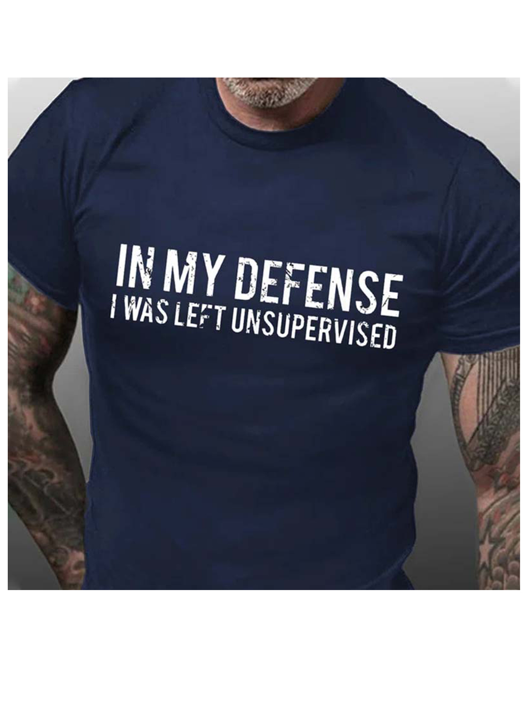 Men's Short Sleeve Letter Graphic Crew Neck T-shirt-poisonstreetwear.com