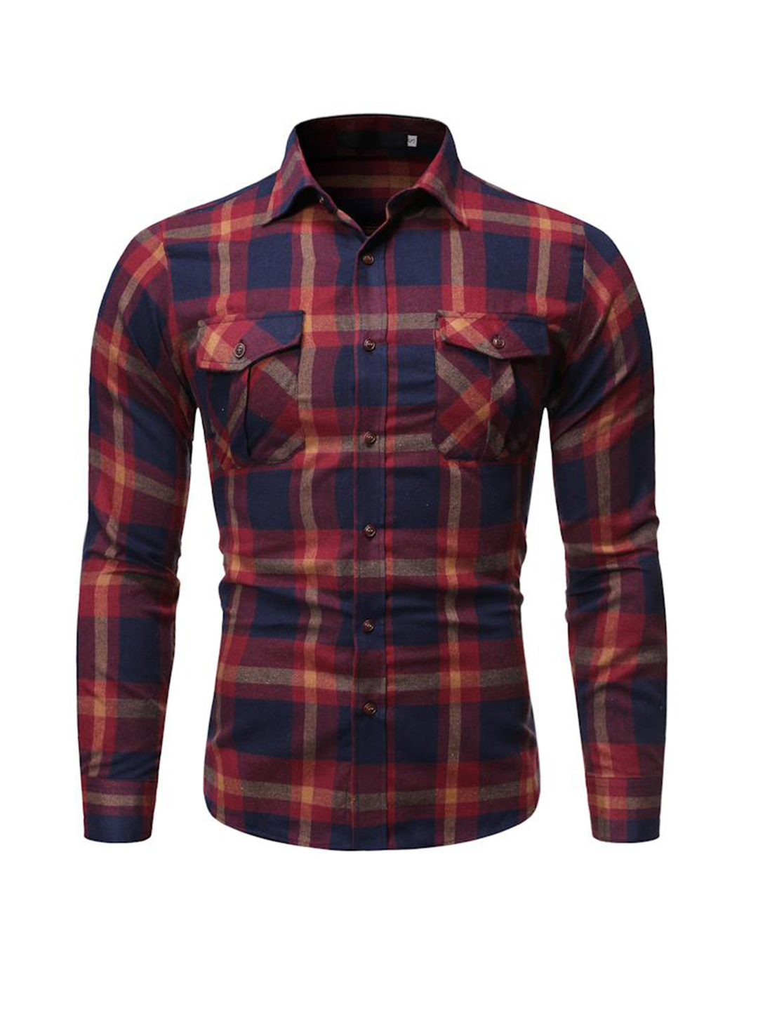 Men's Andres Double Pocket Check Shirt-poisonstreetwear.com