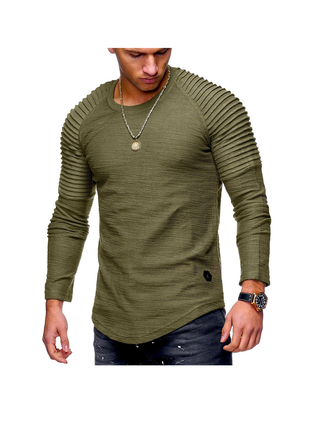 Men's Zachary Raglan Sleeves Long-sleeved T-shirt-poisonstreetwear.com