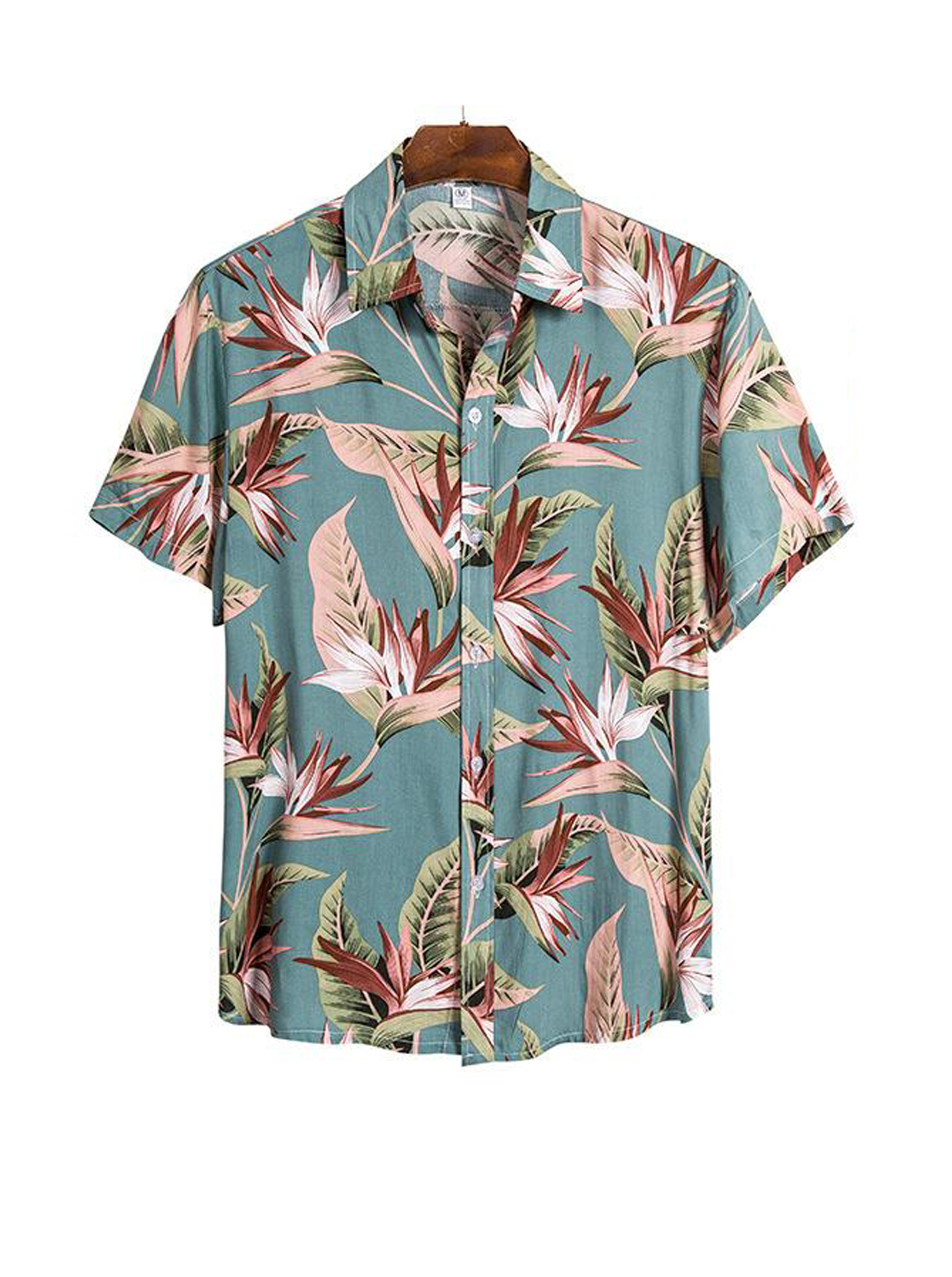 Men's Posey Floral Printed Short Sleeve Shirt-poisonstreetwear.com