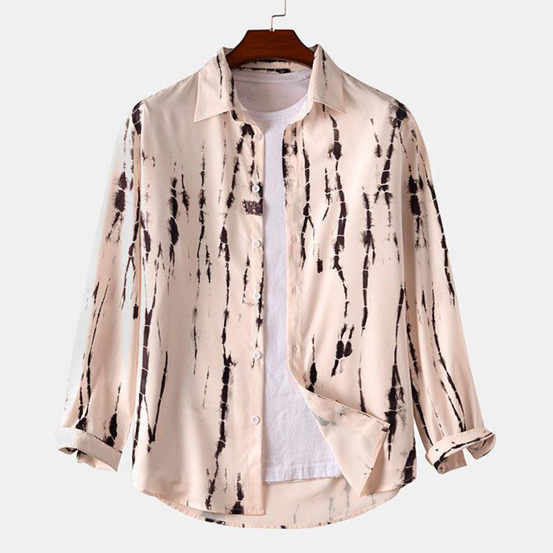 Men's 3D Print Striped Shirt Long Sleeve Casual Daily-poisonstreetwear.com