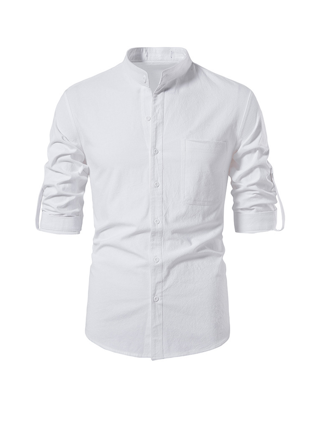 Men's Wilson Stand Collar Long-sleeved Shirt-poisonstreetwear.com
