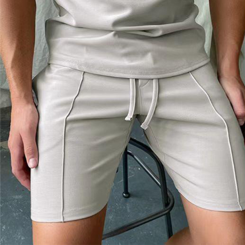 Men's Solid Color Casual Shorts-poisonstreetwear.com