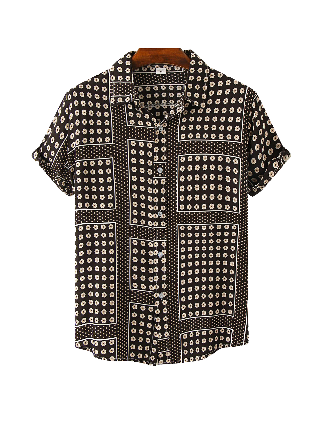 Men's James Polka Dots Printing Short Sleeve Shirt-poisonstreetwear.com