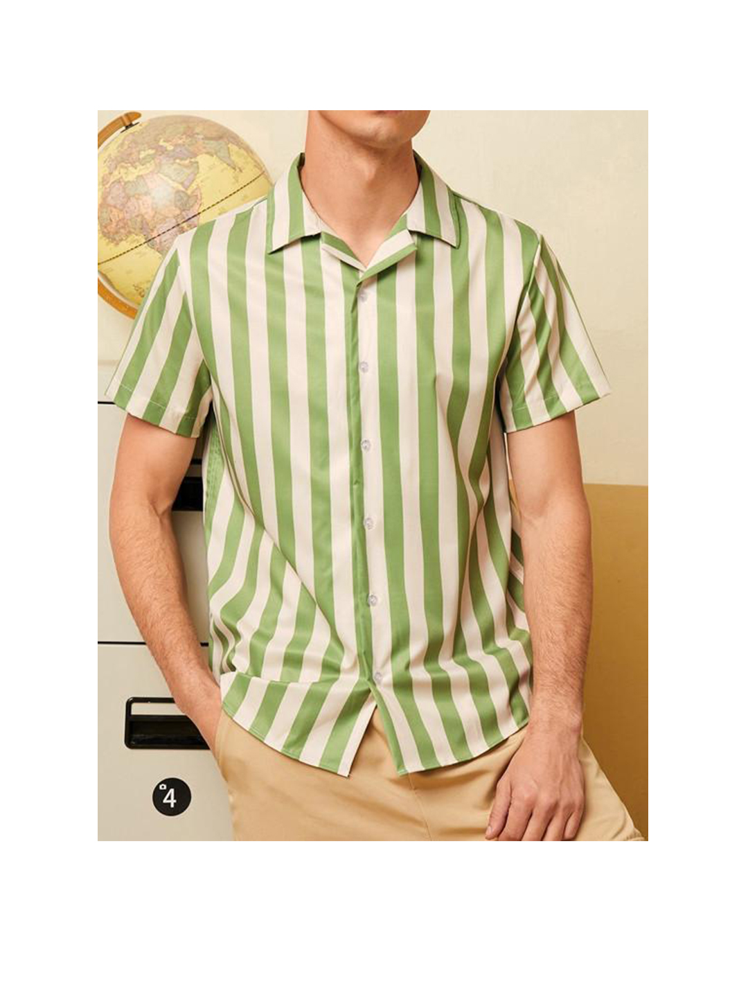 Men's Jason Striped Short Sleeve Shirt-poisonstreetwear.com