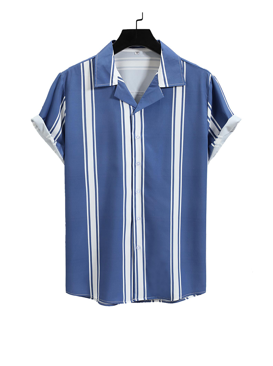 Men's Terrence Striped Short Sleeve Shirt-poisonstreetwear.com
