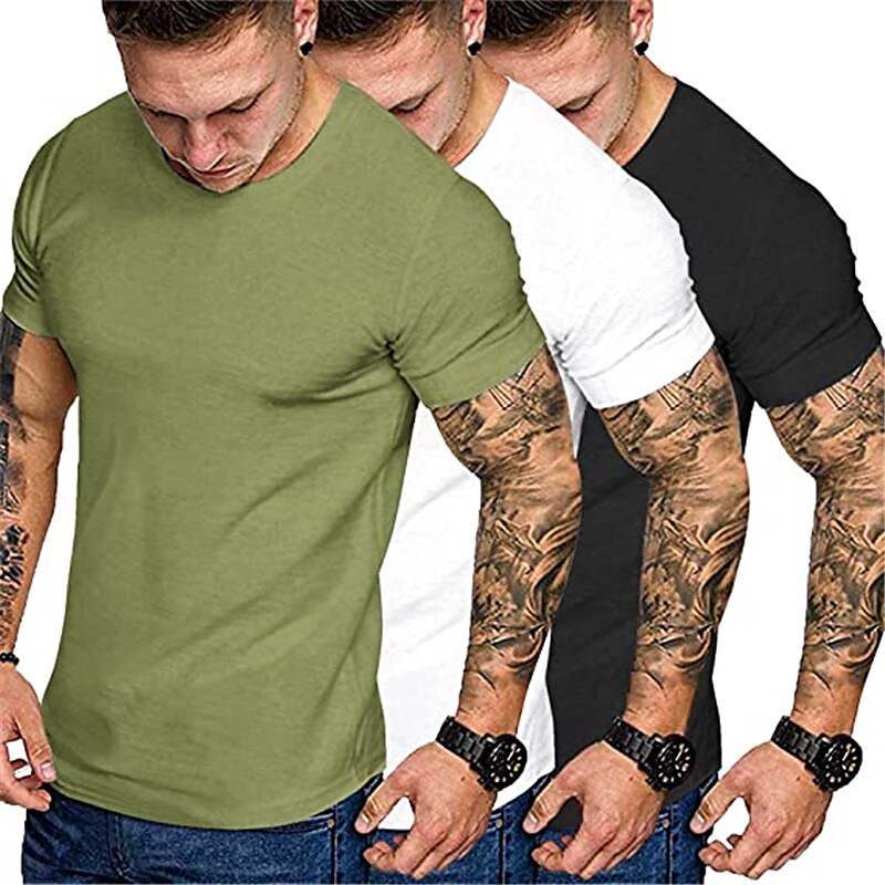 Poisonstreetwear Men's 3 Pack Gym Workout Short Sleeve T Shirt-poisonstreetwear.com