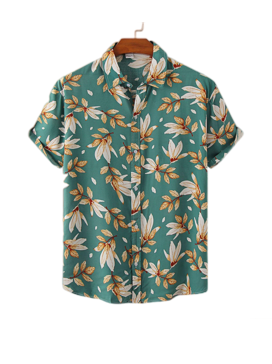 Men's Larson Flower Printed Short Sleeve Shirts-poisonstreetwear.com
