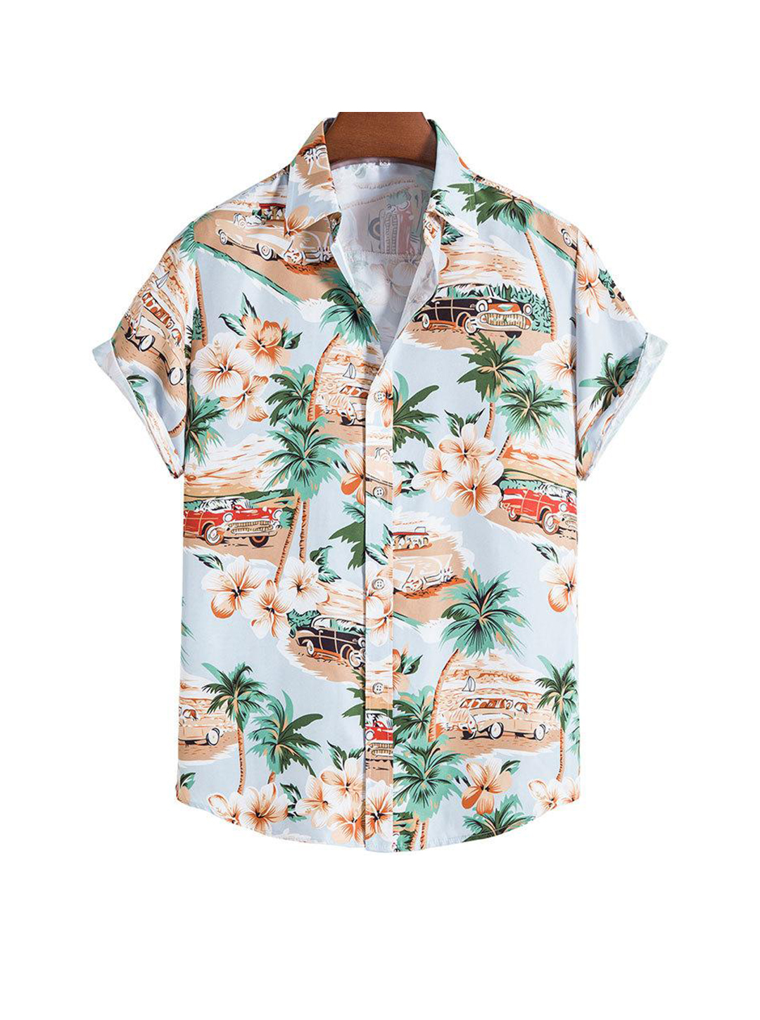 Men's Mark Beach Landscape Print Shirt-poisonstreetwear.com