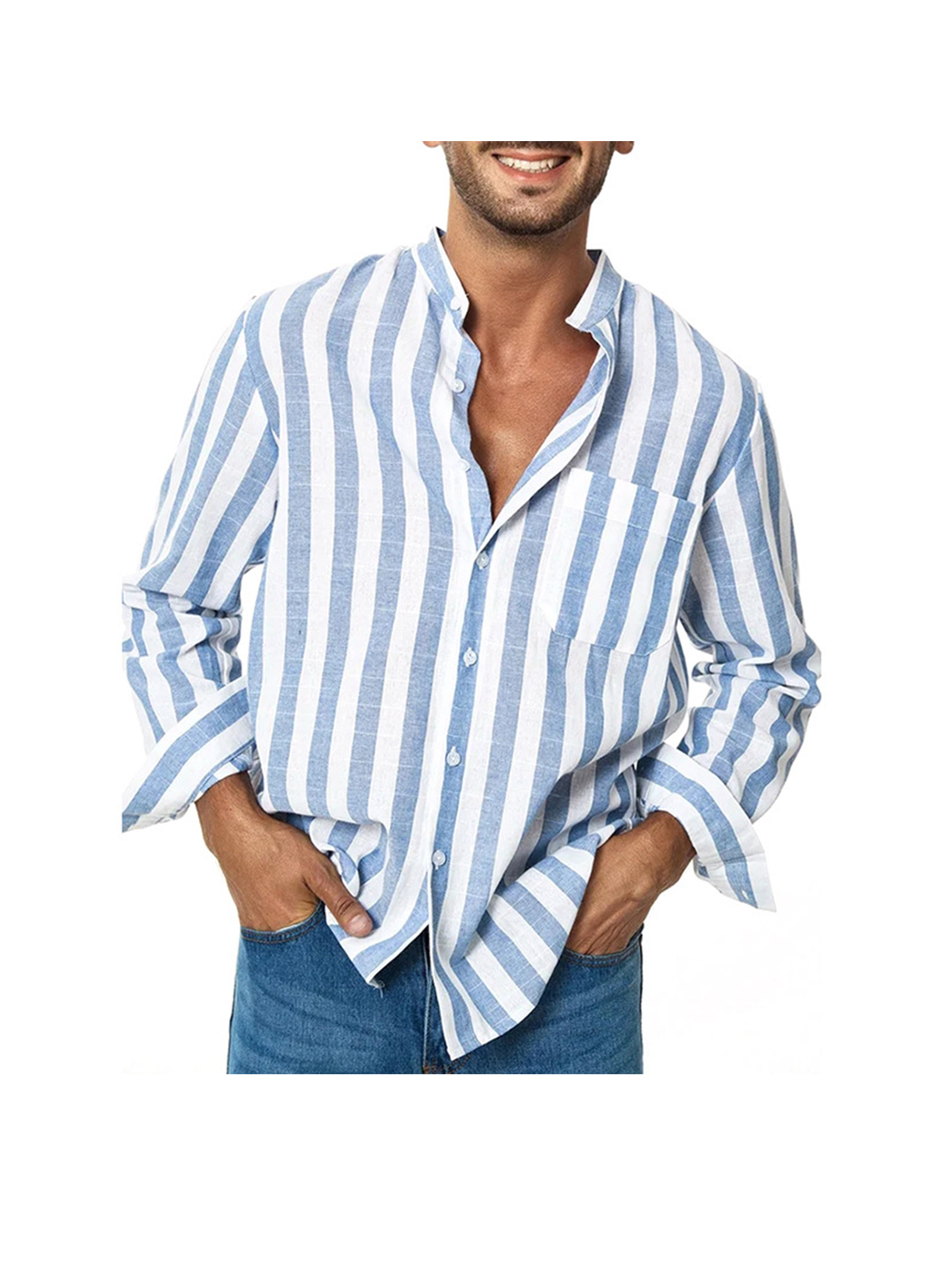 Men's Taylor Striped Casual Shirt-poisonstreetwear.com