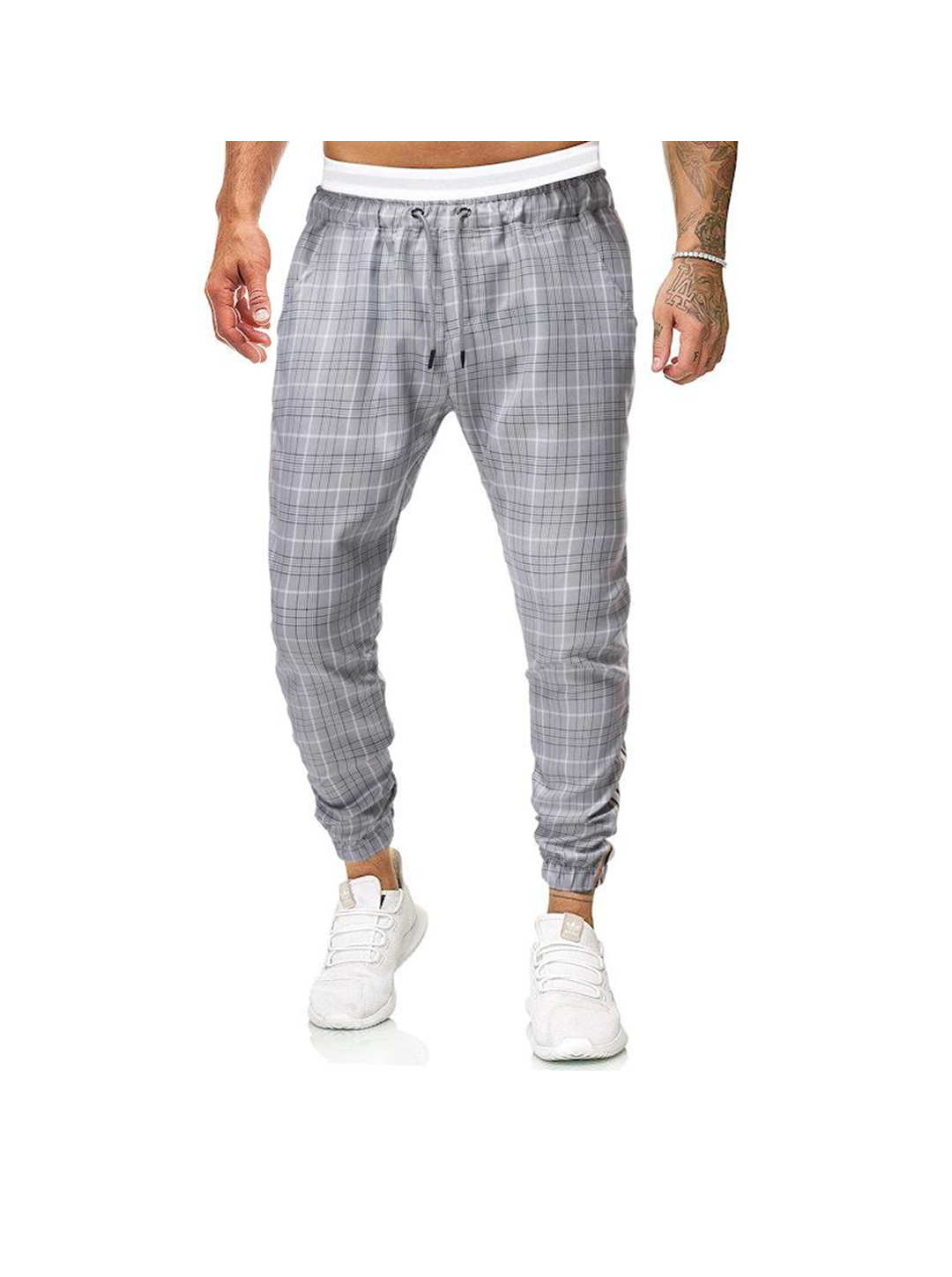 Men's Henry Printed Houndstooth Casual Jogger-poisonstreetwear.com