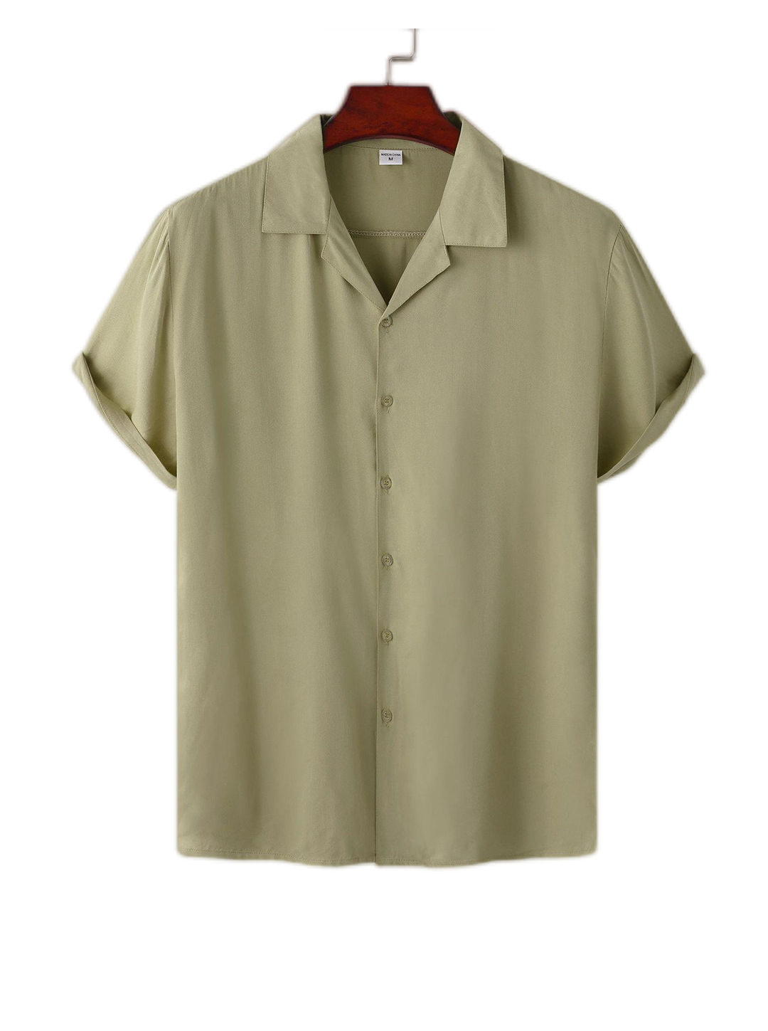Men's Russel Lapel Button Down Short Sleeve Shirt-poisonstreetwear.com