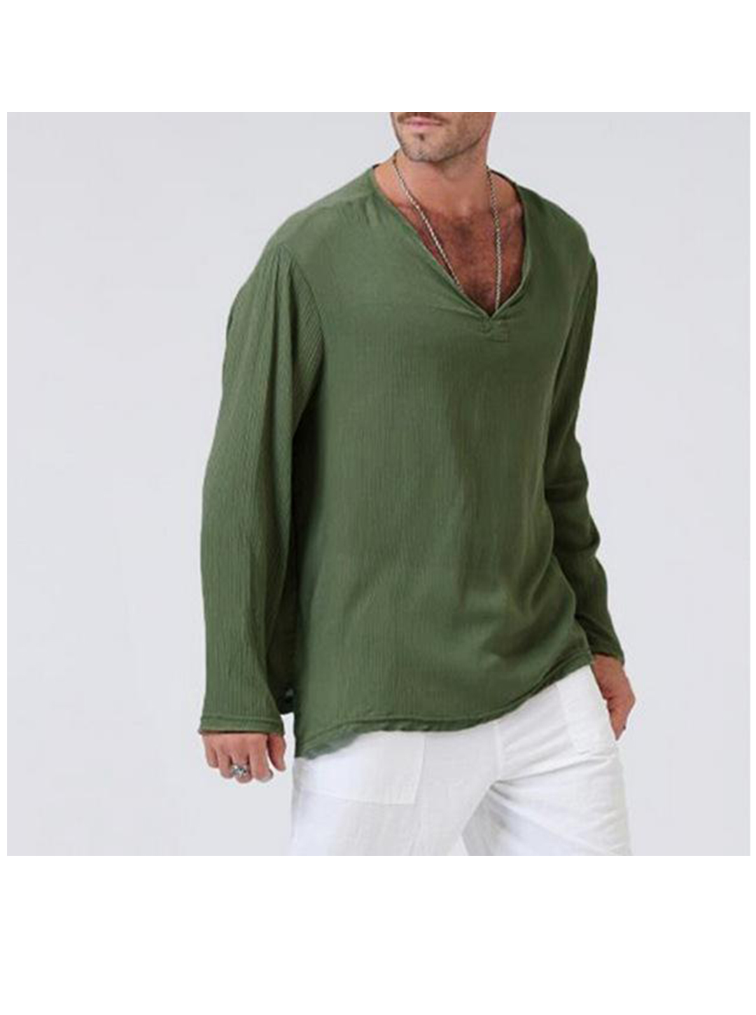 Men's Grant V-neck Casual Shirt-poisonstreetwear.com
