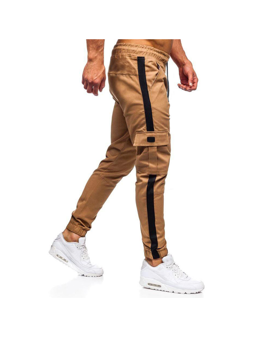 Men's Posey Contrasting Color Details Cargo Pants-poisonstreetwear.com