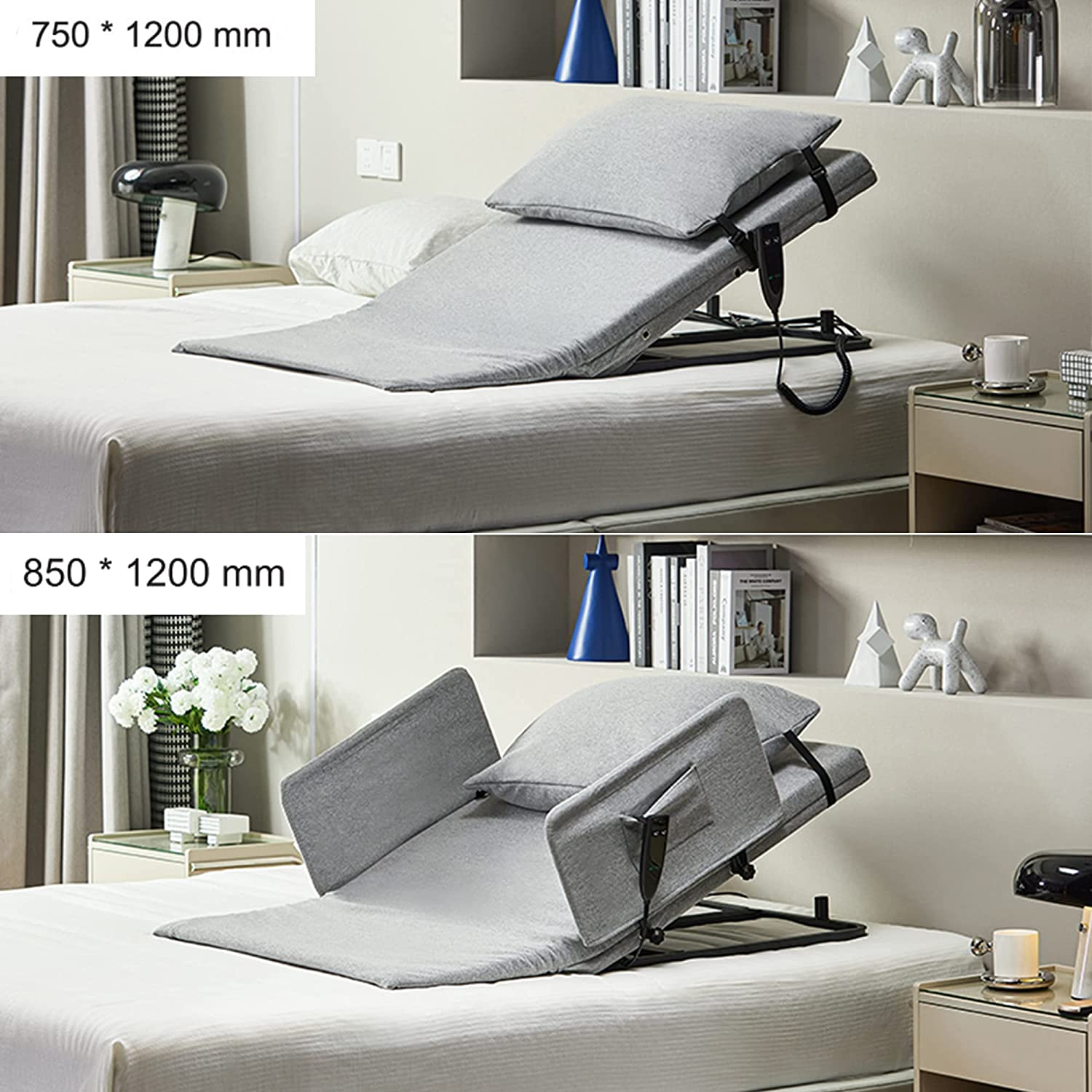 Skuehod Adjustable Power Lifting Bed Backrest for Disabled Injured Eld