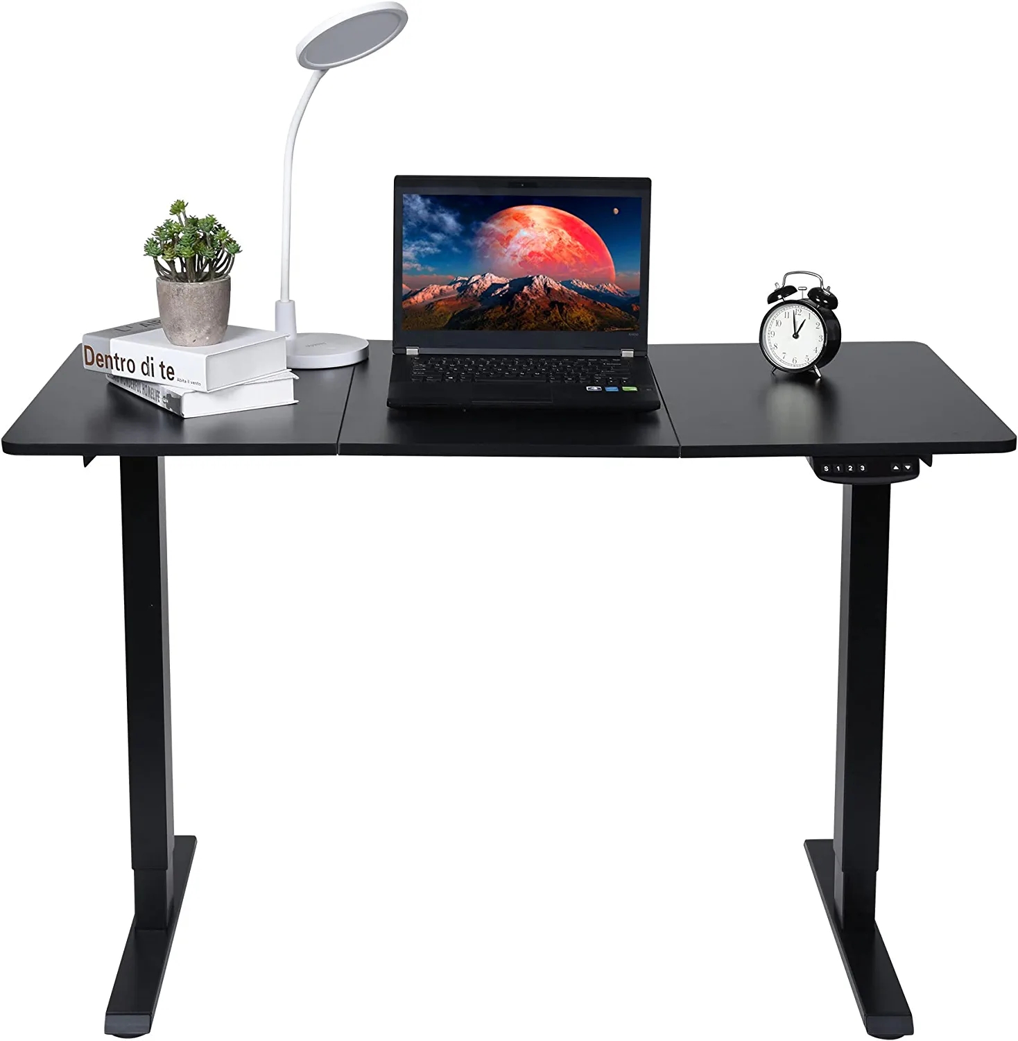 Dual Motor Electric Standing Desk Height Adjustable Table Sit Stand De