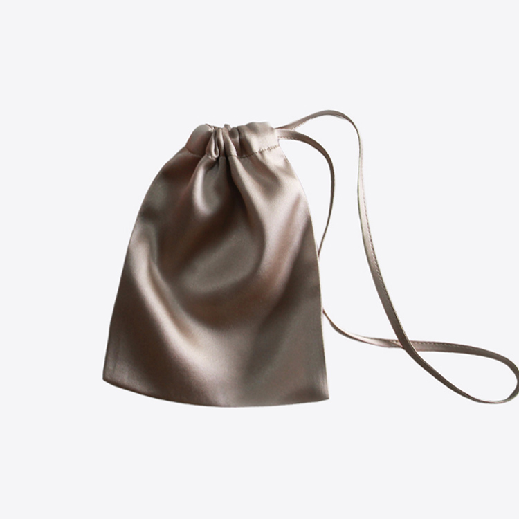 Allbest Design Custom Logo Luxury 100% Silk Traveling Bag with Drawstring