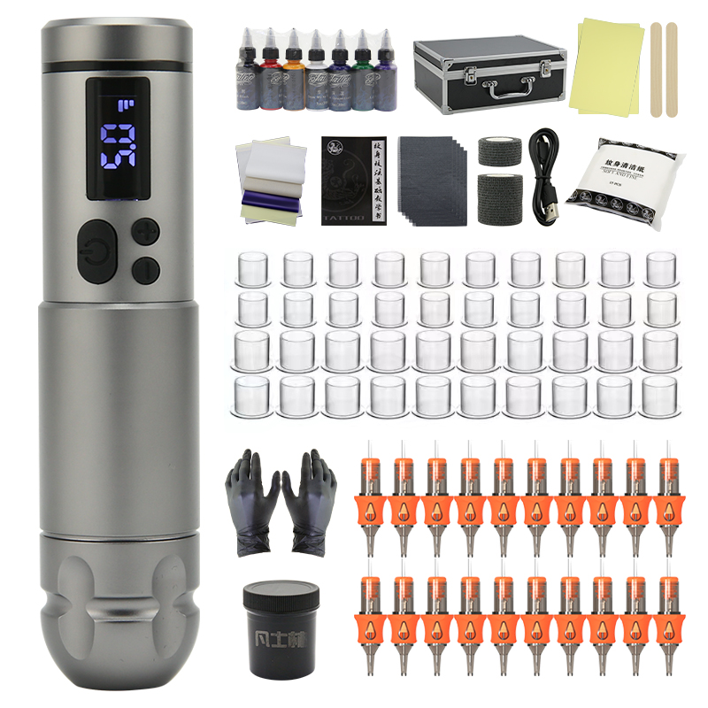 Tattoo pen set motor machine professional cutting thread fog tattoo