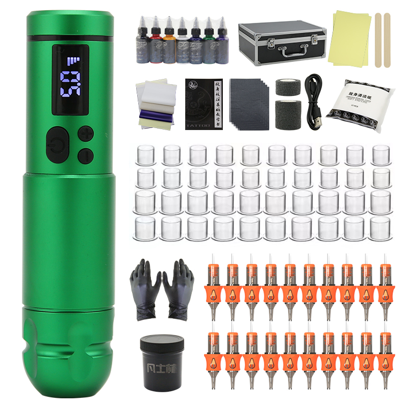Tattoo pen set motor machine professional cutting thread fog tattoo