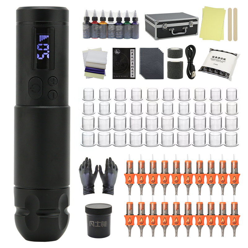 Tattoo pen set motor machine professional cutting thread fog tattoo