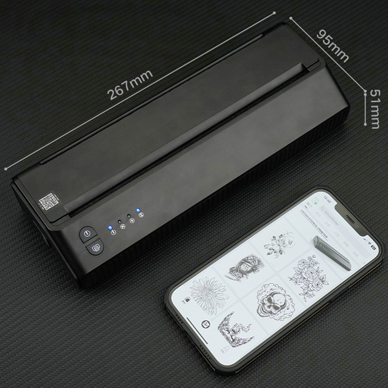 Wireless tattoo transfer machine portable thermal printer-中国玄虎纹身器材