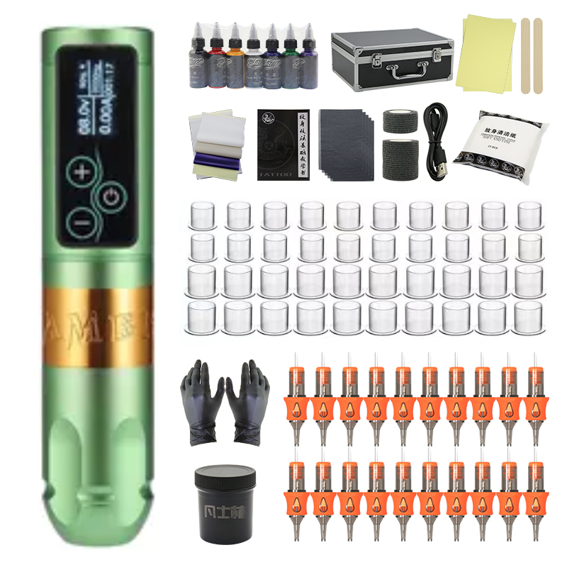 Tattoo pen set motor machine professional cutting thread fog tattoo