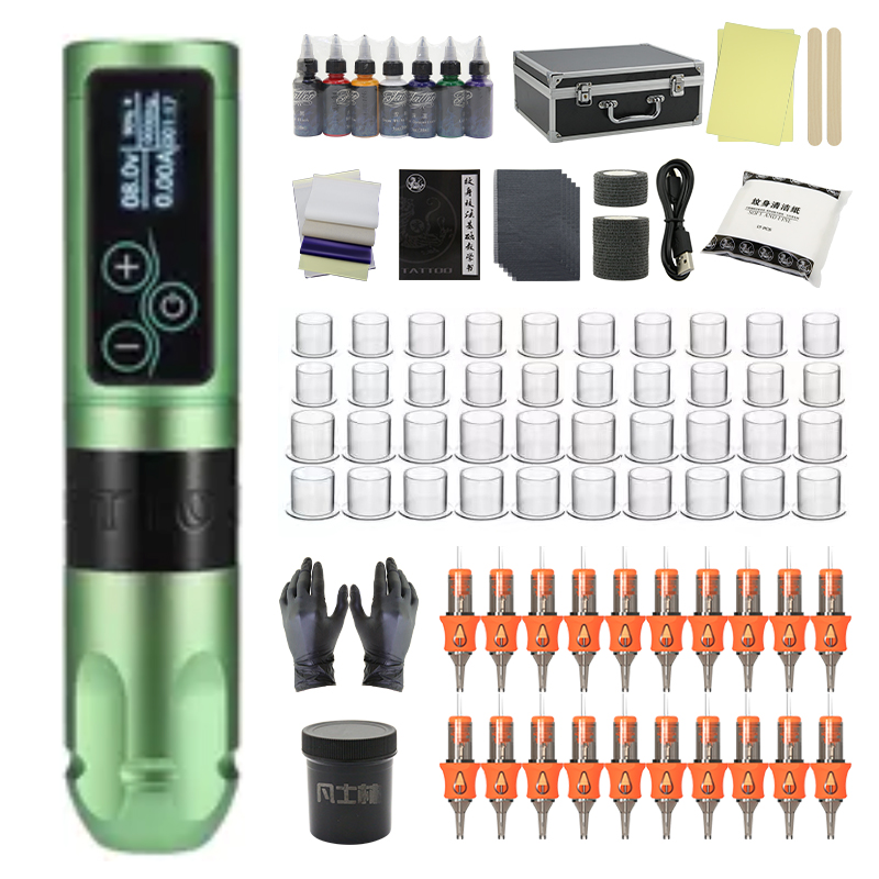 Tattoo pen set motor machine professional cutting thread fog tattoo
