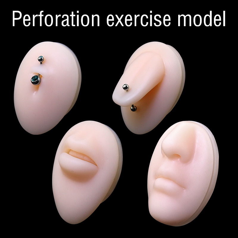 Puncture practice silicone model perforated jewelry mold-中国玄虎纹身器材