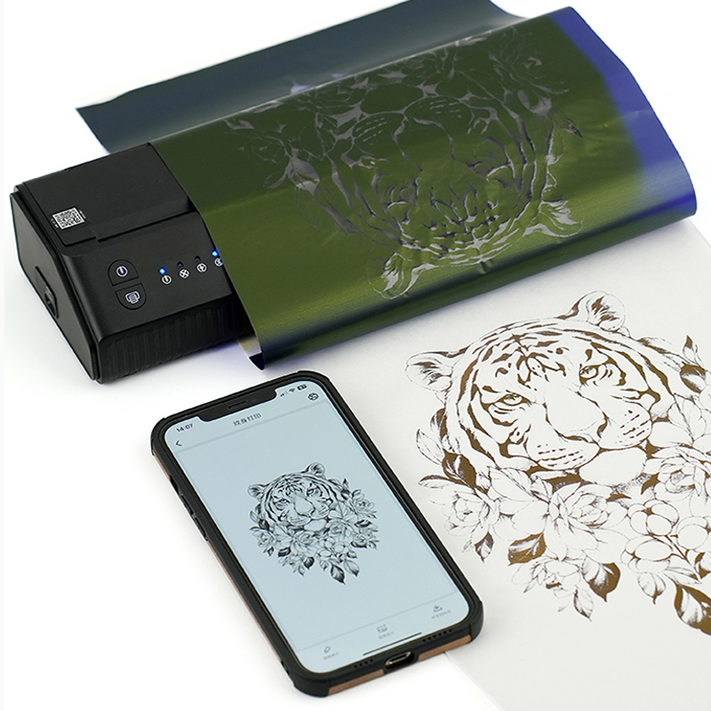 Wireless tattoo transfer machine portable thermal printer-中国玄虎纹身器材