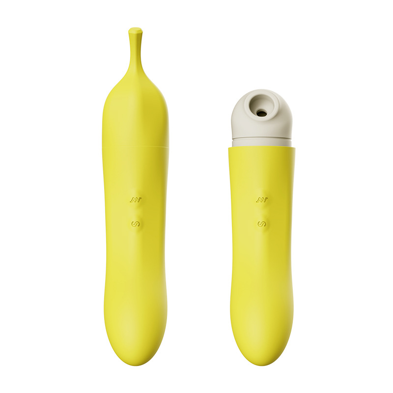 Banana Clitoral Sucking Vibrator Long Stick-Lovevib