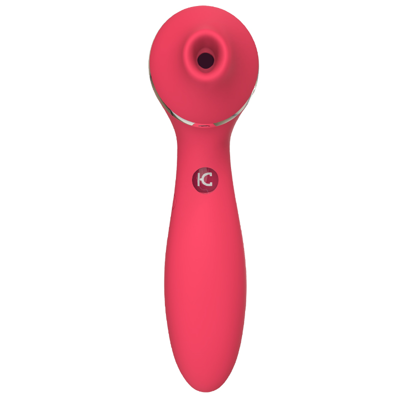 Polly Plus Double Headed Vibrator for Women Silicone Vibrating Wand and Clitoris Suction Sex Toy-Lovevib