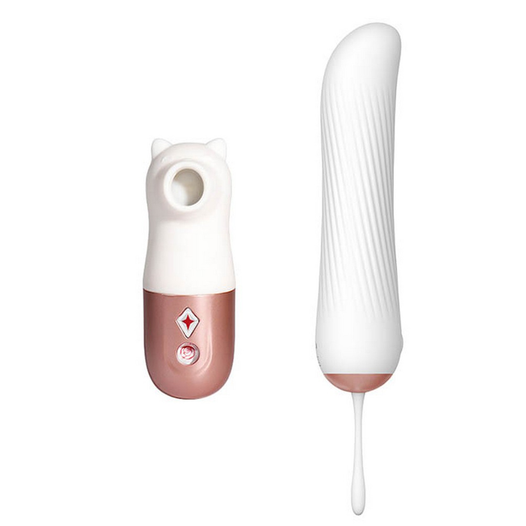 Winner Remote Control Sucking Vibrator Set with Wand