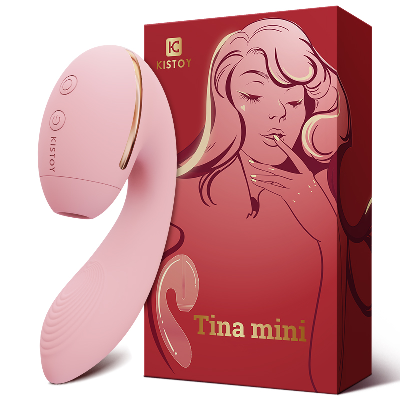 Tina Mini Handheld Electric Vibrator Clitoris Sex Toy with Dildo-Lovevib