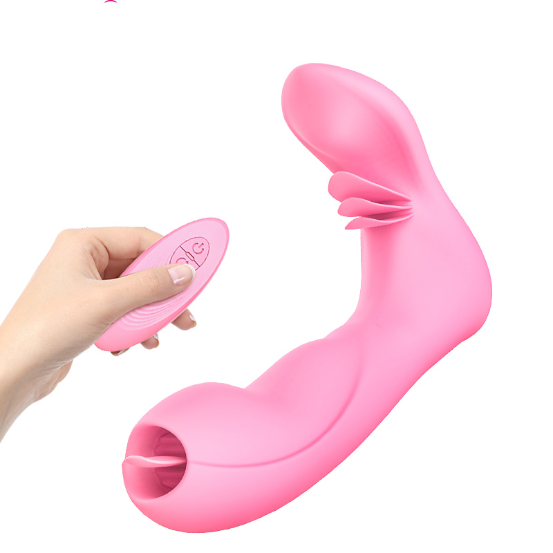 7 Vibration Modes Wireless Tongue Lick and Wearable Soft Flexible Dildo With Smart Heating-Lovevib