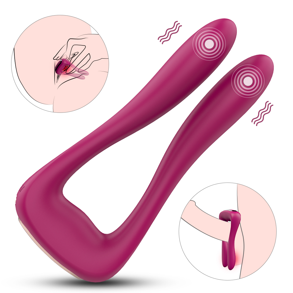 U Shaped  Dual Vibration Massager With 9 Vibration Modes On Each End
