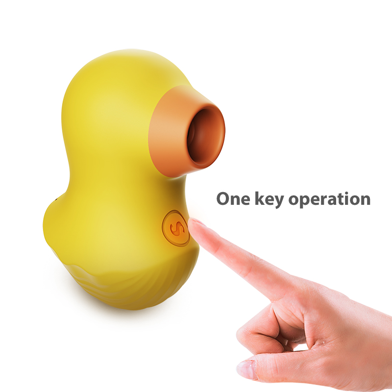 Cutie Duck Discreet Clit Sucker Vibrator One Key Operation-Lovevib