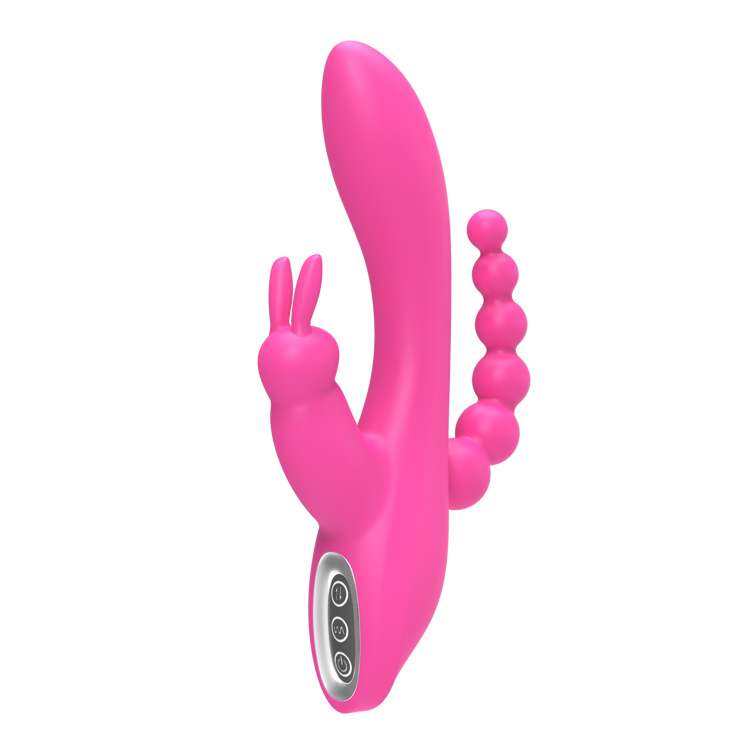 Bunny Ears 3-in-1 Women Clit and G-spot Vibrator Rabbit Adult Toys