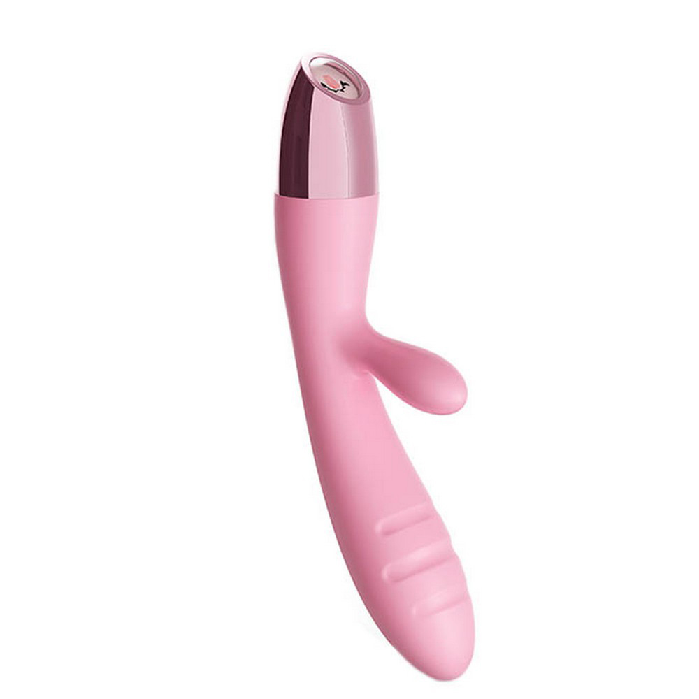 Dual Heated Dildo For Her Clitoris And G-spot With Powerful Shock Function-Lovevib