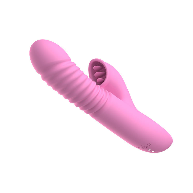 Thrusting and Licking Heated Boyfriend Dildo With 360° Rotating Head For Her Clit And G-spot Stimulate-Lovevib