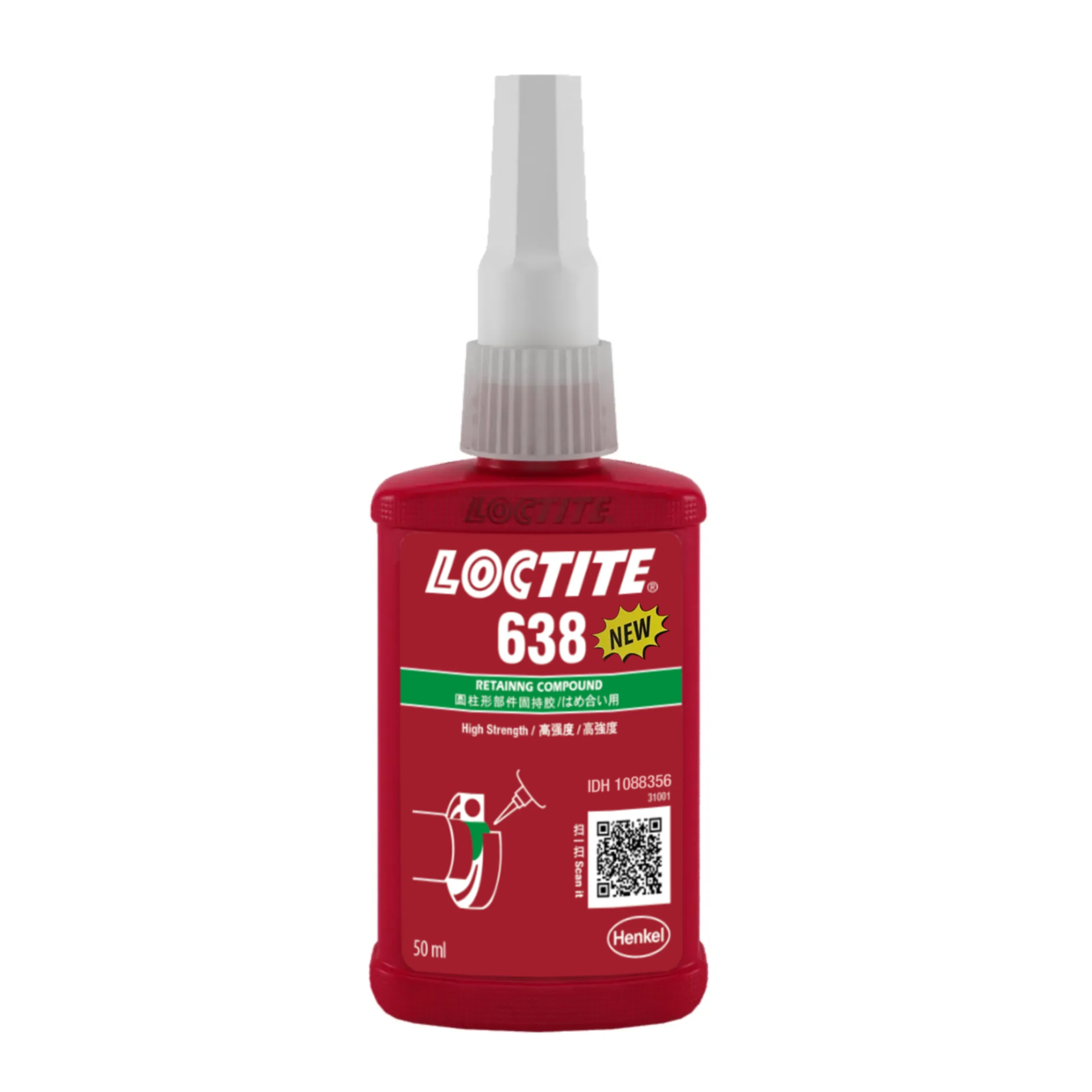 樂泰 Loctite 638 高强度通用固持膠 绿色【免費設計方案】