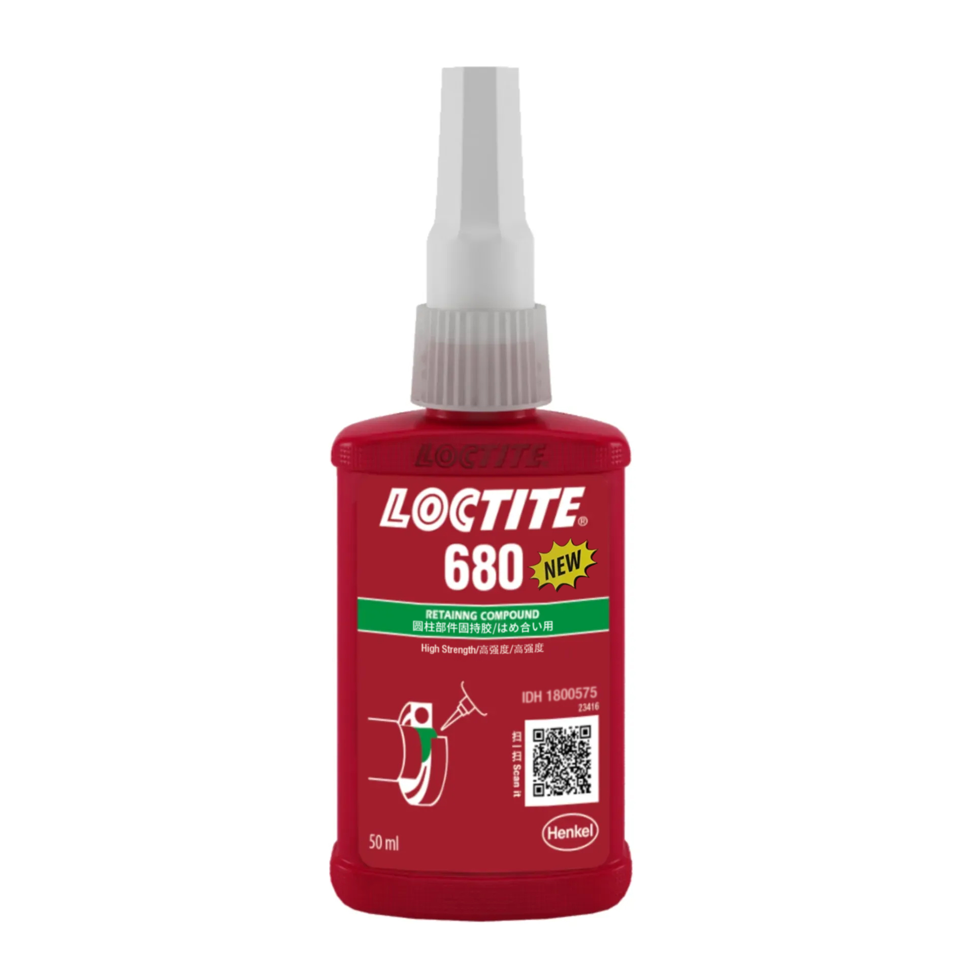 樂泰 Loctite 680 高强度低粘度固持膠 绿色【免費設計方案】