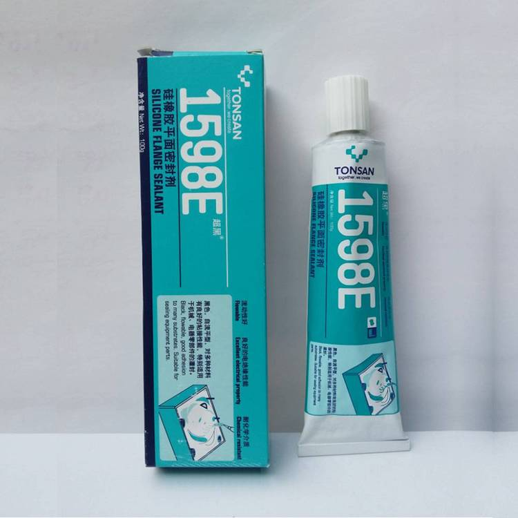 天山TONSAN® 1598E 矽橡膠平面密封劑 黑色