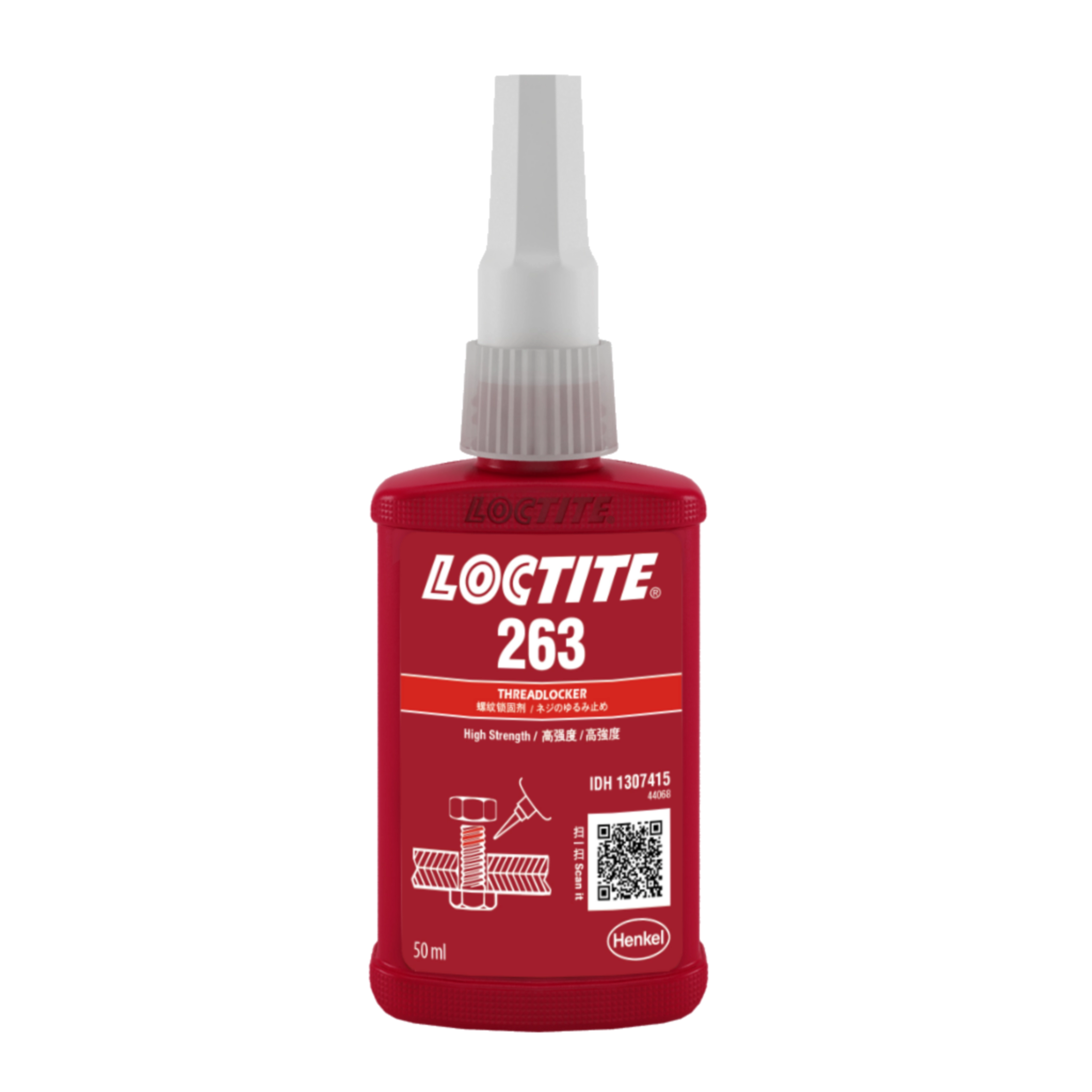 樂泰 Loctite 263 高强度螺紋鎖固劑 紅色