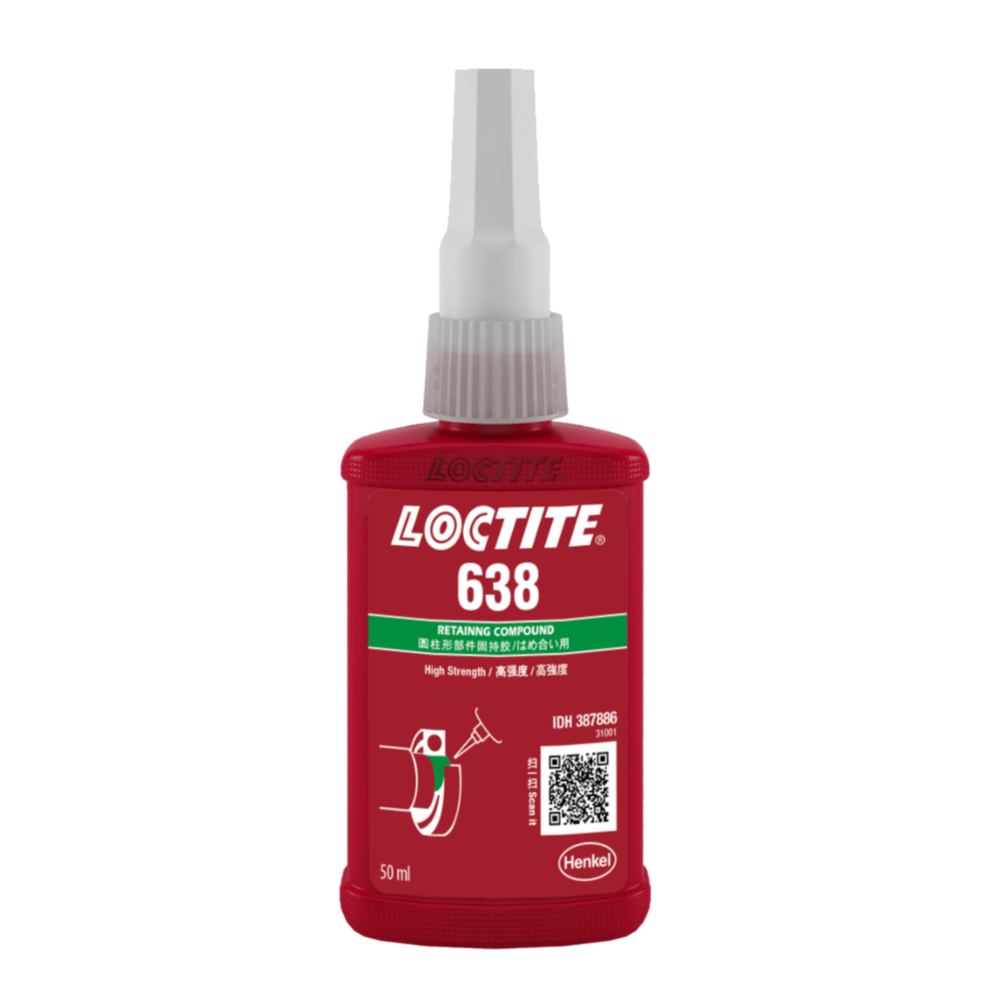 樂泰 Loctite 638 高强度通用固持膠 绿色