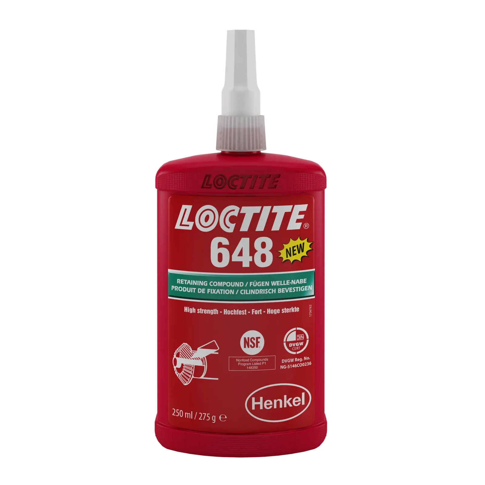 樂泰 Loctite 648 高强度耐高溫固持膠 绿色