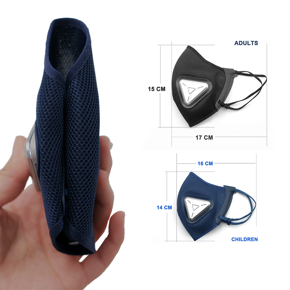 FUSLON breathable face mask air purifier face masking mini portable air purifier