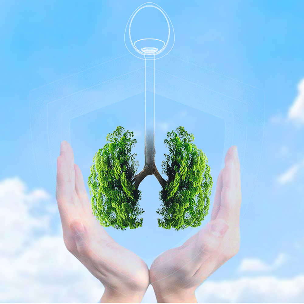 Sterilizable mask Wearable air purifier