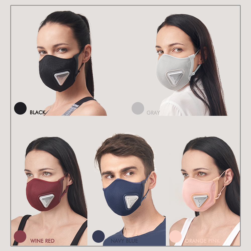 FUSLON breathable face mask air purifier face masking mini portable air purifier