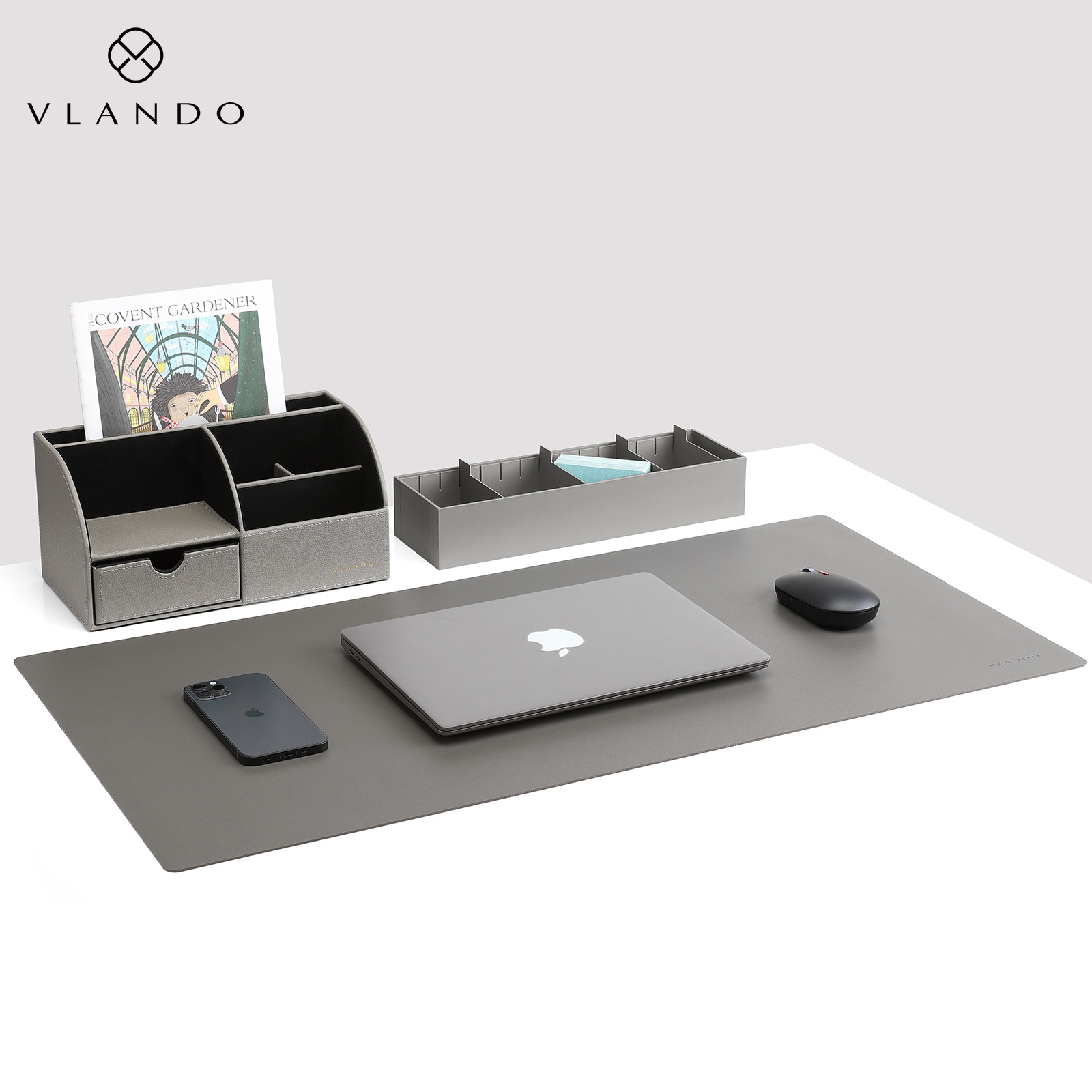 Multifunctional Waterproof Dustproof Desk Leather Pad | VLANDO 
