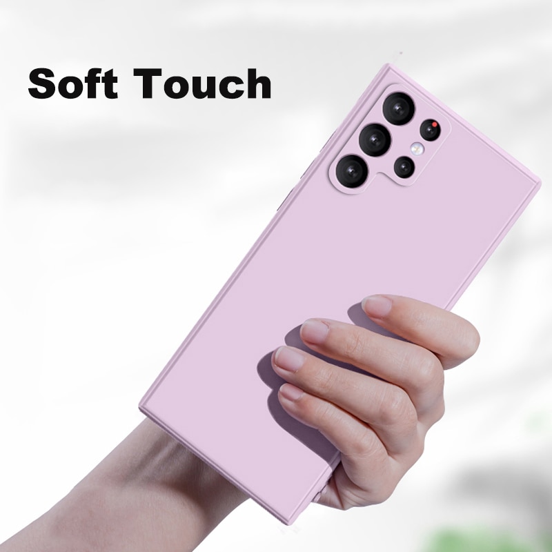 Square Liquid Silicone Case For Samsung